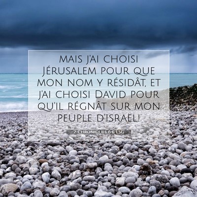 2 Chroniques 6:6 Verset biblique expliqué