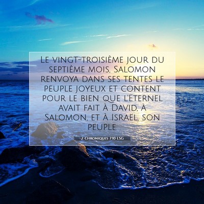 2 Chroniques 7:10 Verset biblique expliqué