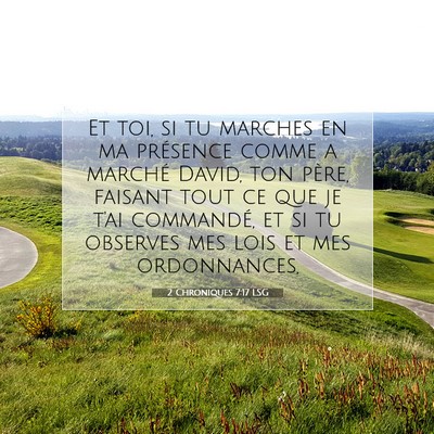 2 Chroniques 7:17 LSG Image du verset biblique