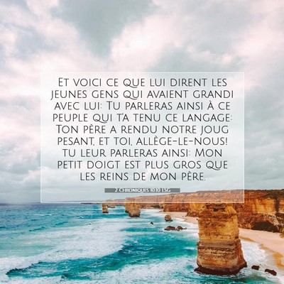 2 Chroniques 10:10 Verset biblique expliqué