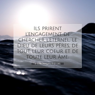 2 Chroniques 15:12 Verset biblique expliqué