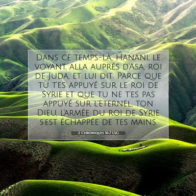 2 Chroniques 16:7 LSG Image du verset biblique