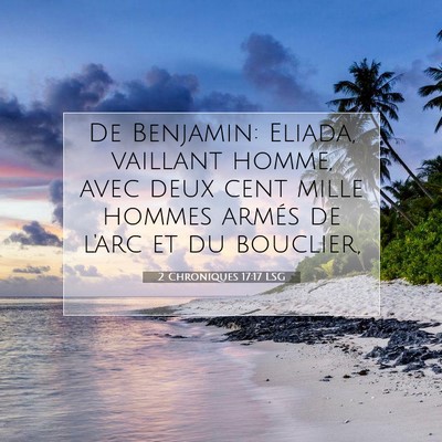 2 Chroniques 17:17 Verset biblique expliqué