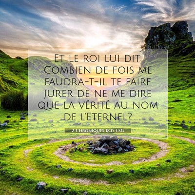 2 Chroniques 18:15 Verset biblique expliqué