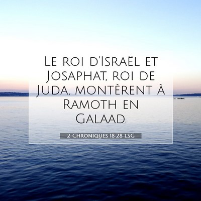 2 Chroniques 18:28 Verset biblique expliqué