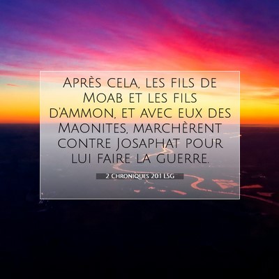 2 Chroniques 20:1 LSG Image du verset biblique