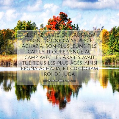 2 Chroniques 22:1 Verset biblique expliqué