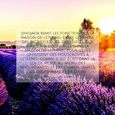 2 Chroniques 23:18 Verset biblique expliqué