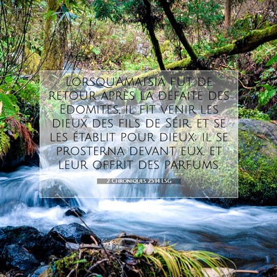 2 Chroniques 25:14 Verset biblique expliqué