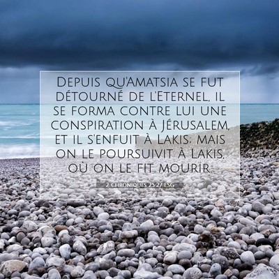 2 Chroniques 25:27 Verset biblique expliqué