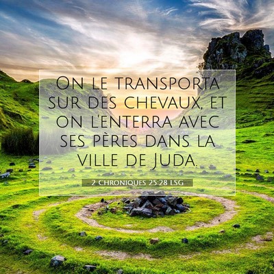 2 Chroniques 25:28 LSG Image du verset biblique