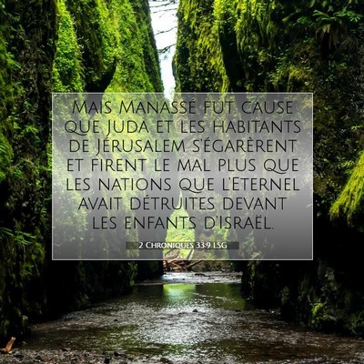 2 Chroniques 33:9 Verset biblique expliqué