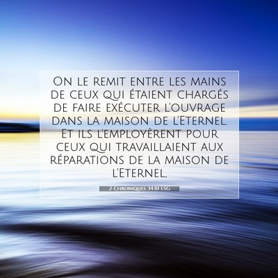 2 Chroniques 34:10 Verset biblique expliqué