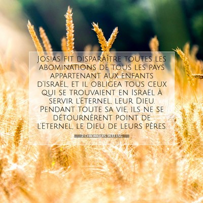 2 Chroniques 34:33 Verset biblique expliqué