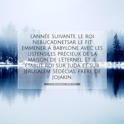 2 Chroniques 36:10 Verset biblique expliqué