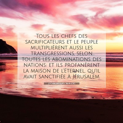 2 Chroniques 36:14 Verset biblique expliqué