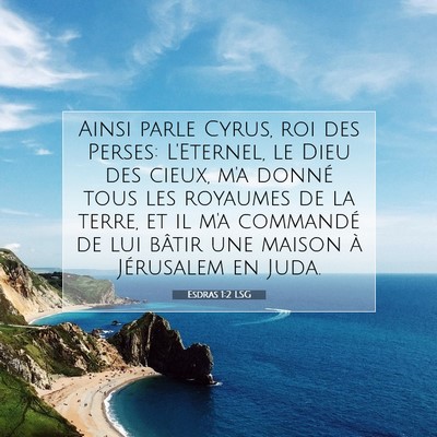 Esdras 1:2 LSG Image du verset biblique