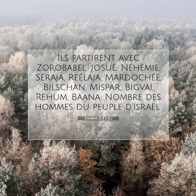 Esdras 2:2 LSG Image du verset biblique