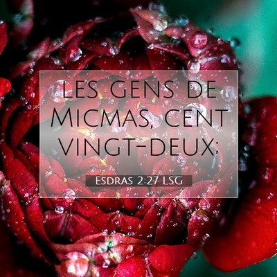 Esdras 2:27 Verset biblique expliqué