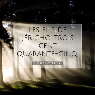 Esdras 2:34 LSG Image du verset biblique