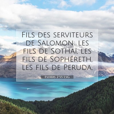 Esdras 2:55 Verset biblique expliqué