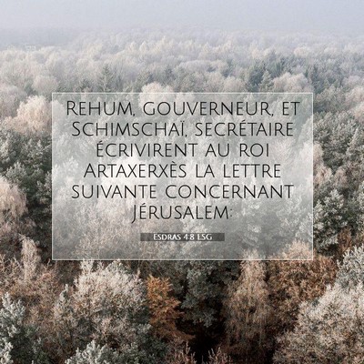 Esdras 4:8 LSG Image du verset biblique