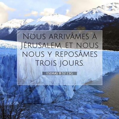 Esdras 8:32 LSG Image du verset biblique