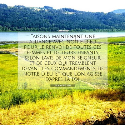 Esdras 10:3 LSG Image du verset biblique