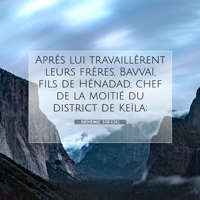 Néhémie 3:18 LSG Image du verset biblique