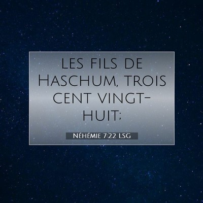 Néhémie 7:22 Verset biblique expliqué