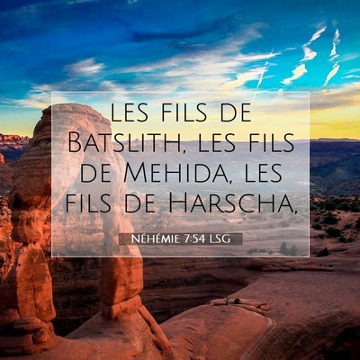 Néhémie 7:54 Verset biblique expliqué