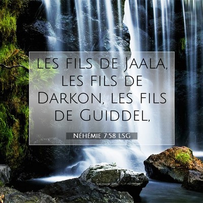 Néhémie 7:58 LSG Image du verset biblique