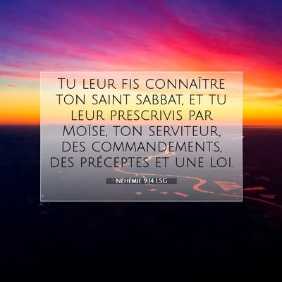 Néhémie 9:14 Verset biblique expliqué