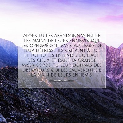 Néhémie 9:27 Verset biblique expliqué