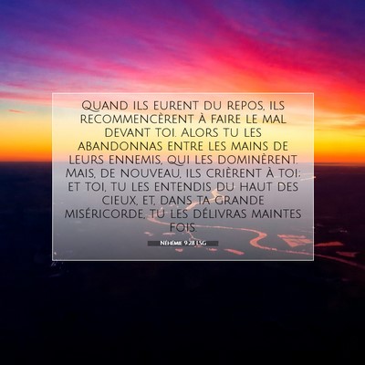 Néhémie 9:28 Verset biblique expliqué