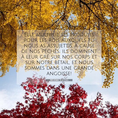 Néhémie 9:37 Verset biblique expliqué