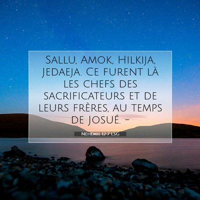 Néhémie 12:7 Verset biblique expliqué