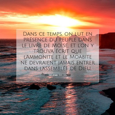 Néhémie 13:1 Verset biblique expliqué