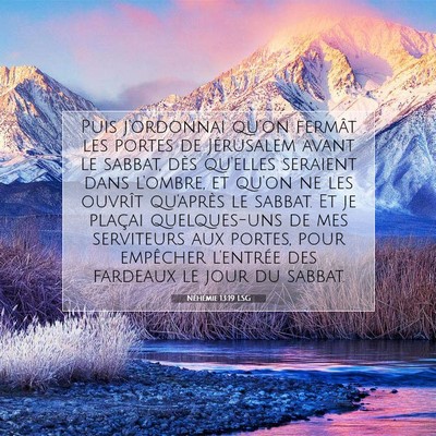 Néhémie 13:19 Verset biblique expliqué