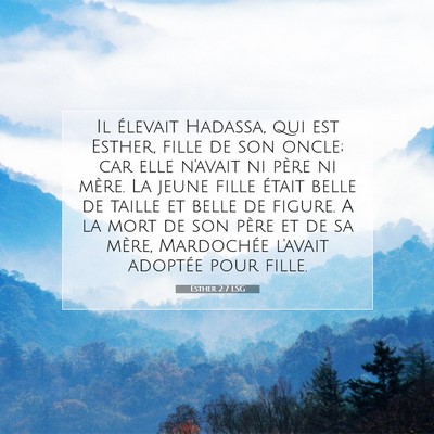 Esther 2:7 LSG Image du verset biblique