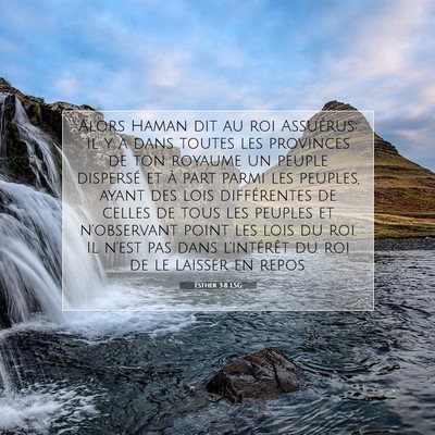 Esther 3:8 LSG Image du verset biblique