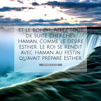 Esther 5:5 Verset biblique expliqué