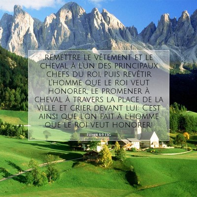 Esther 6:9 LSG Image du verset biblique