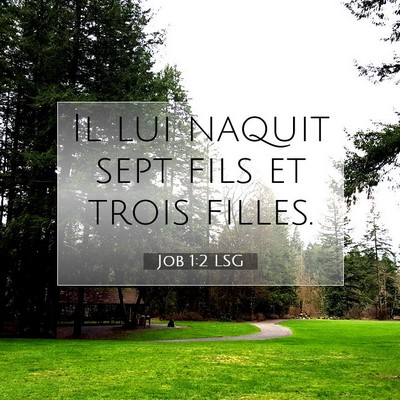 Job 1:2 LSG Image du verset biblique