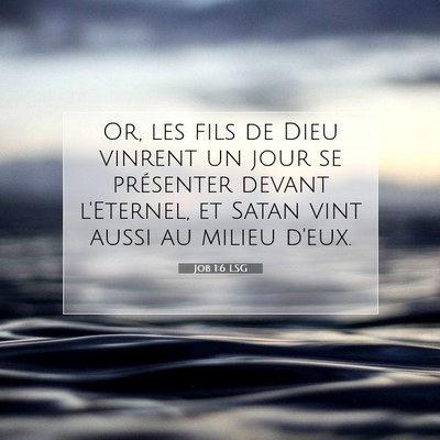 Job 1:6 LSG Image du verset biblique