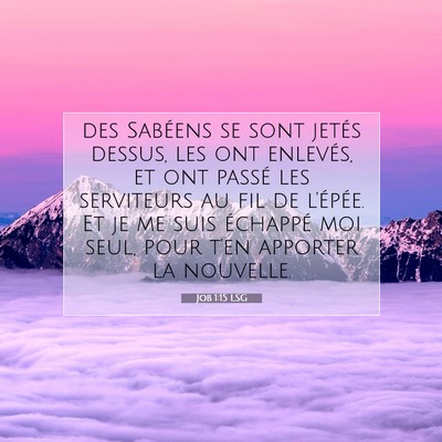 Job 1:15 LSG Image du verset biblique