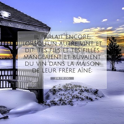 Job 1:18 LSG Image du verset biblique