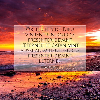 Job 2:1 LSG Image du verset biblique