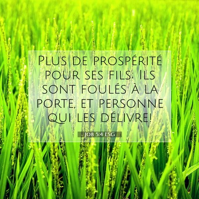 Job 5:4 LSG Image du verset biblique