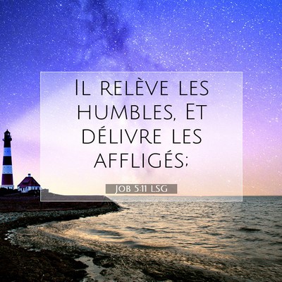 Job 5:11 Verset biblique expliqué